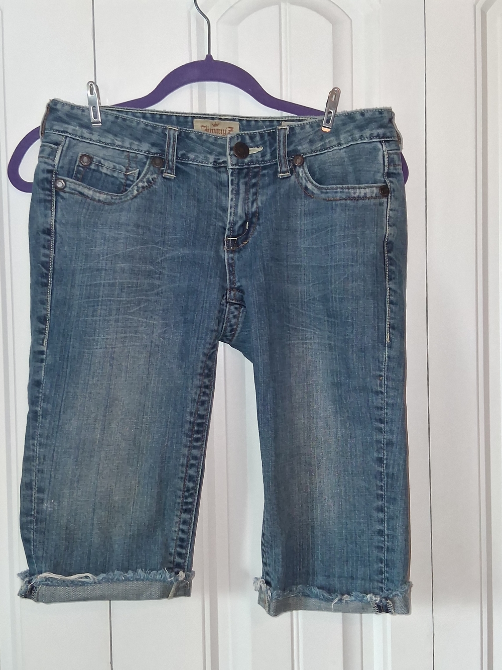 Jimmy'z Women’s Blue Denim Bermuda Jeans - Casual Mid Wash Size 4